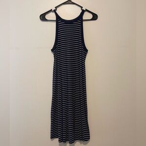 Old Navy - Navy Blue and White Striped Dress Size XSmall